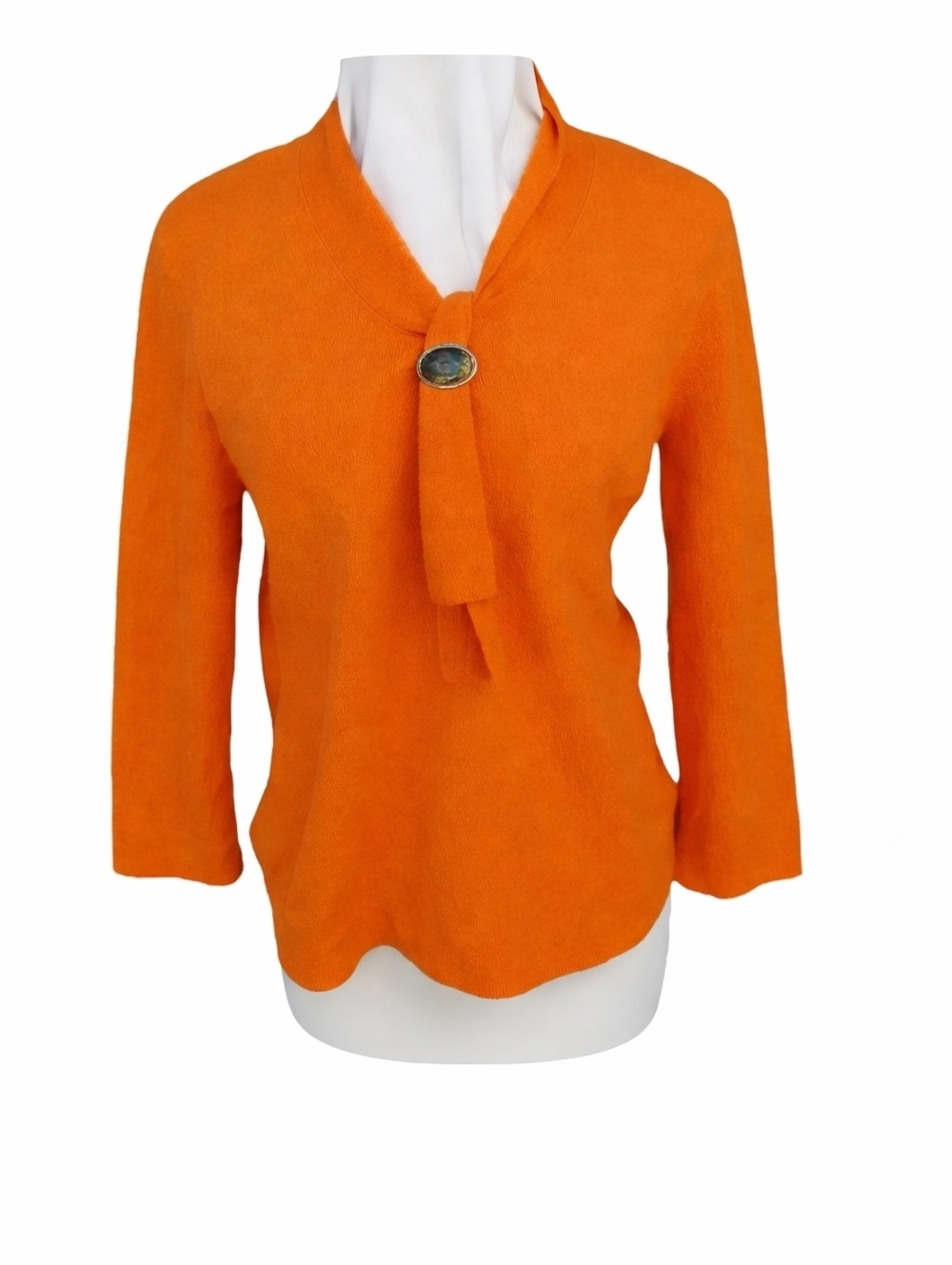 Jones Orange cashmere blend sweater L - Picture 2 of 8